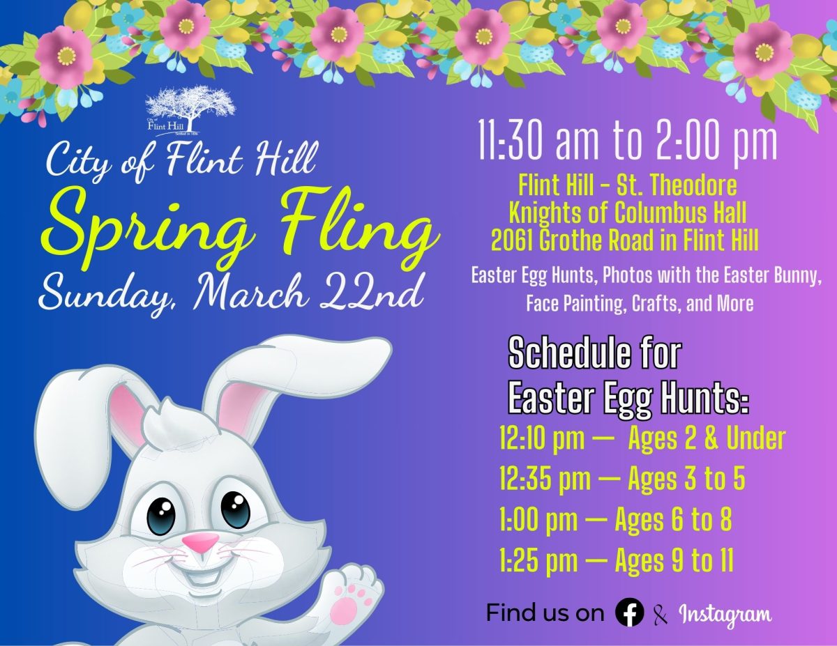 Spring Fling 2026 11:30 to 2:00pm.  Crafts, Easter Eggs, Easter Bunny and More