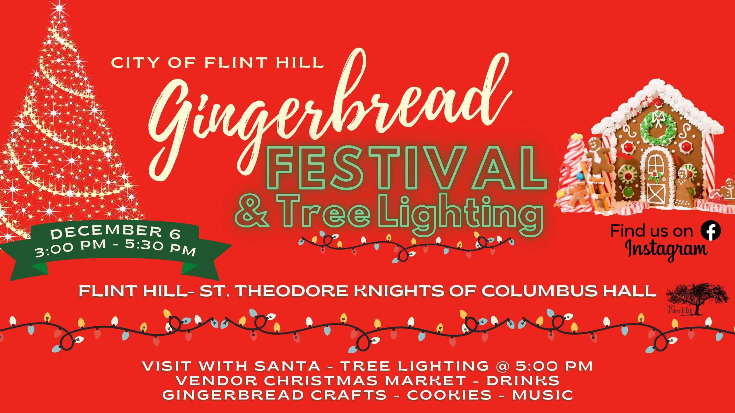 Flint Hill Gingerbread Festival & Tree Lighting